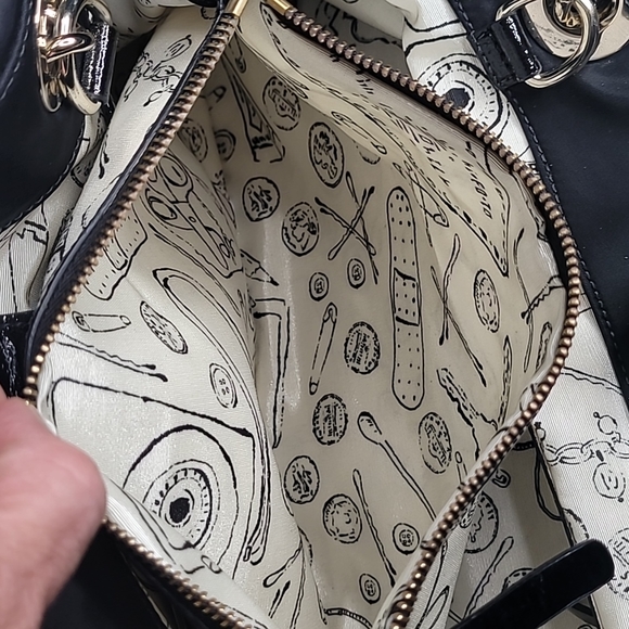 Kate Spade | Canvas Shoulder Bag w/Chain Detail & Dust Bag - Picture 7 of 16